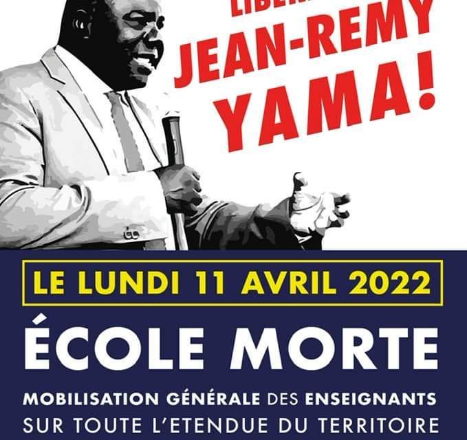 L’école gabonaise menacée de représailles, suite à l’arrestation arbitraire de Jean Remy YAMA, leader de Dynamique Unitaire
