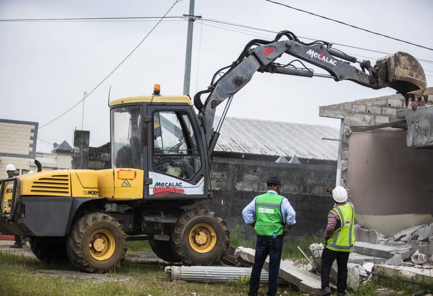 Le chantier du nouveau terminal de l’aéroport de Libreville grouille….