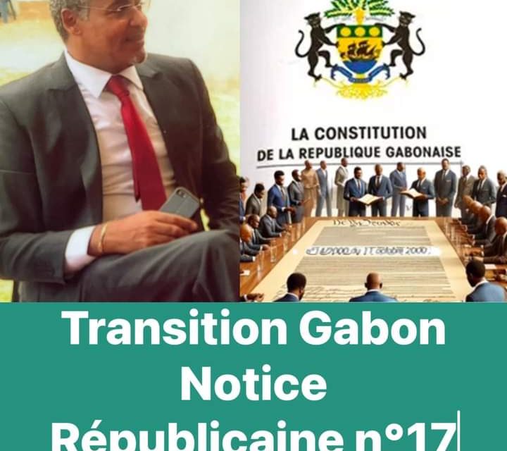 TRIBUNE LIBRE/GABON: Mise en garde contre une future constitution présidentocratique, de nature à ebranler les fondements de la République.