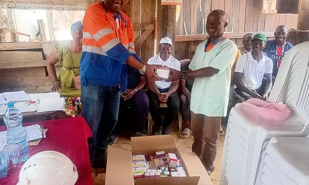 Setrag offre un don en médicaments à infirmerie de Lifouta, dan le Centre-est du Gabon