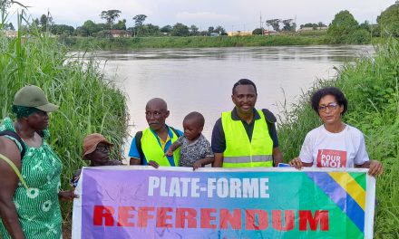 La plateforme REFERENDUM je vote NON, prend pied à Mouila, capitale provinciale de la Ngounié