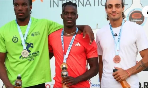 ATHLÉTISME: Deux médailles d&rsquo;or pour le gabonais Guy MAGANGA GORRA au meeting de Malte