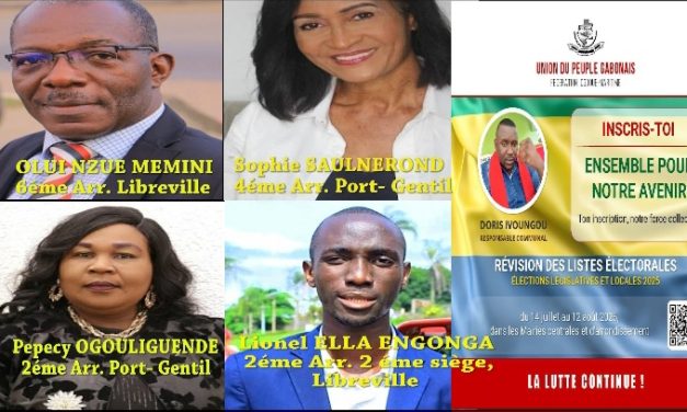 ELECTIONS 2025: OLUI NZUE MEMINI, Lionel ELLA ENGONGA, Sophie SAULNEROND et Pepecy OGOULIGUENDE, aiguisent leurs couteaux !